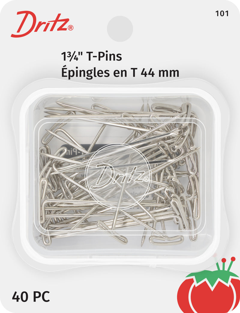 Chargez l'image dans la visionneuse de la galerie, 101|Dritz 1-3/4" T-Pins, Nickel, 40 pc