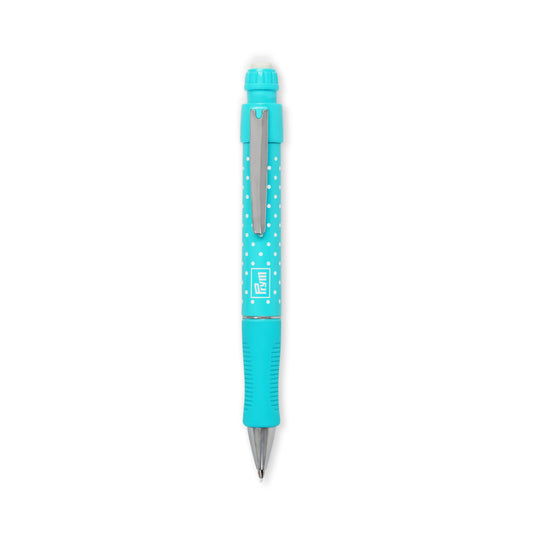 60121|Prym Extra Fine Fabric Mechanical Pencil, 0.9 mm, Turquoise