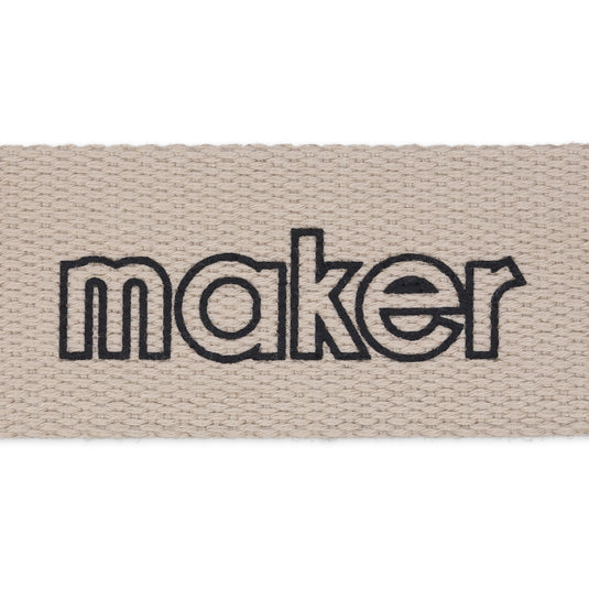 28616|Dritz 1-1/2" Message Polyester Belting & Strapping, Stone, 2 yd