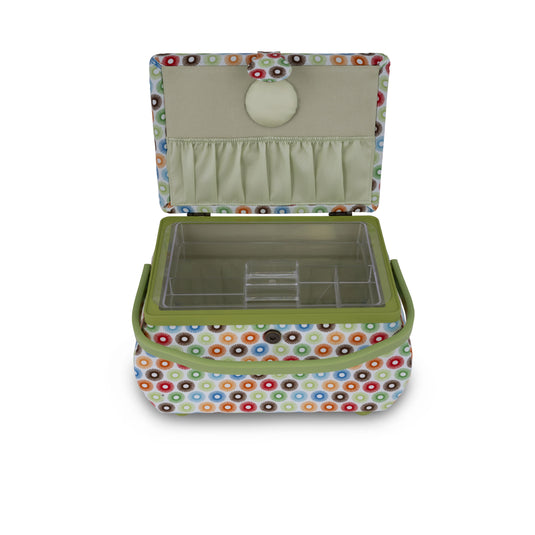Z10237-211|Dritz Curved Sewing Basket, Large