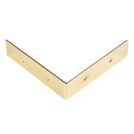44790-35|Dritz Smooth Right Angle Corners, Small, Brass, 4 pc
