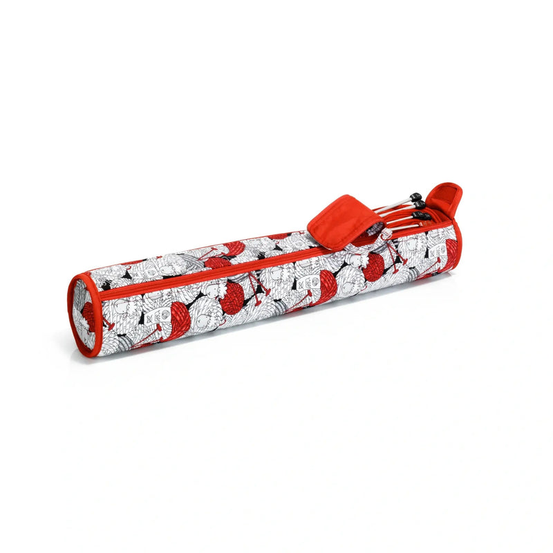 Load image into Gallery viewer, 612037|Prym Knitting Needle Storage Roll &amp; Organizer, Red Merino Sheep