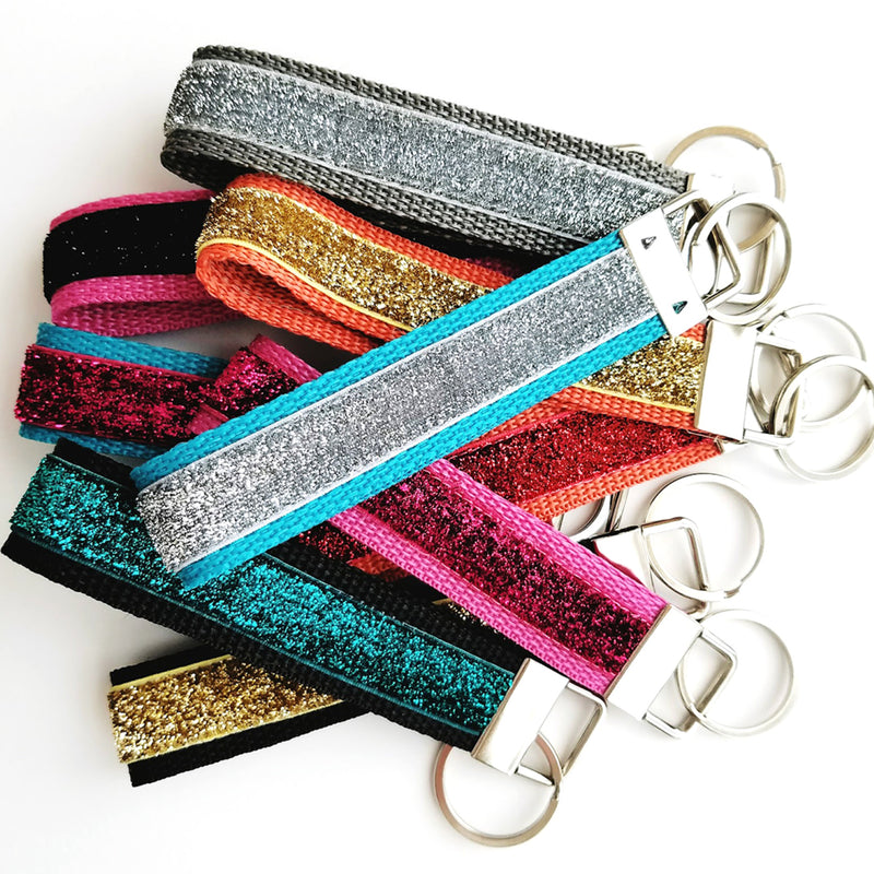 Load image into Gallery viewer, 521|Dritz 1" Key Fob Hardware Set - Bonus Pack, Nickel, 5 Sets

