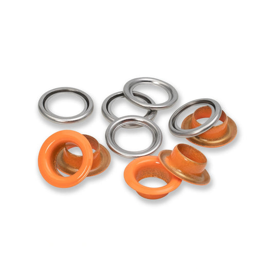 542546|Prym Eyelets with washers 11 mm Orange 20pc