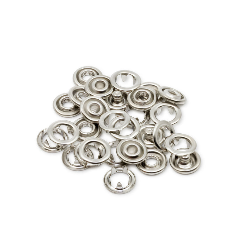 Load image into Gallery viewer, 15-65|Dritz 3/8" Snap Fasteners, 7 Sets, Nickel