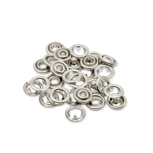 15-65|Dritz 3/8" Snap Fasteners, 7 Sets, Nickel