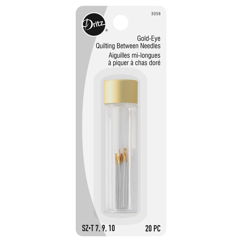 Load image into Gallery viewer, 3056|Dritz Gold-Eye Quilting Between Needles, Sizes 7/9/10, 20 pc