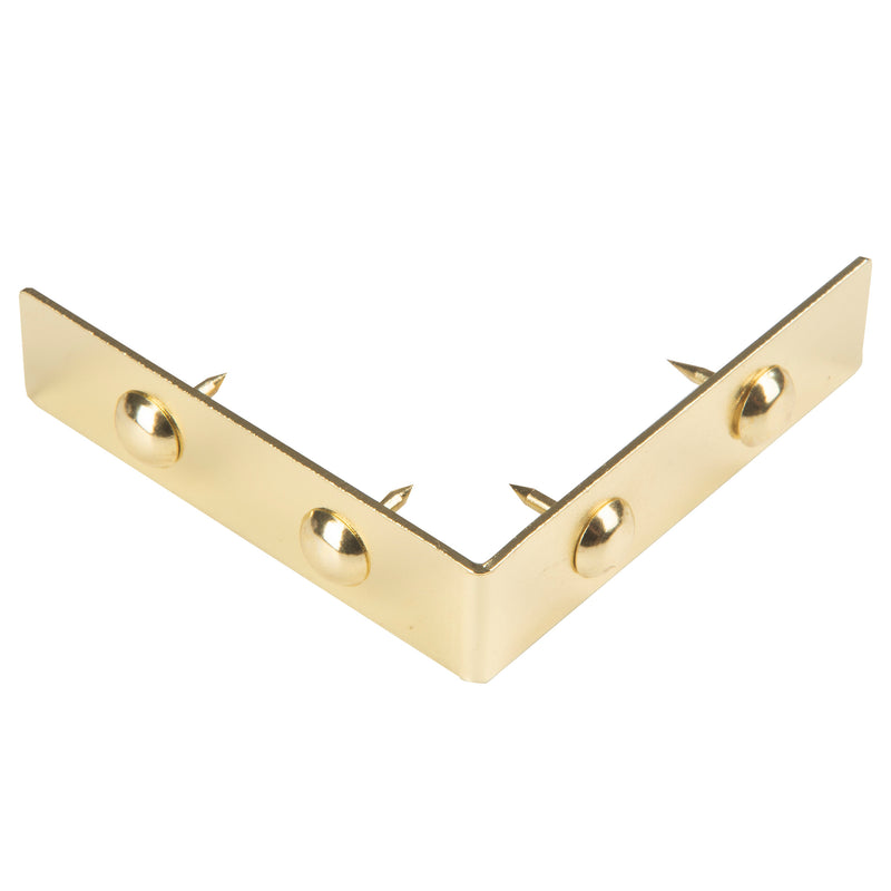 Chargez l'image dans la visionneuse de la galerie, 44790-35|Dritz Smooth Right Angle Corners, Small, Brass, 4 pc