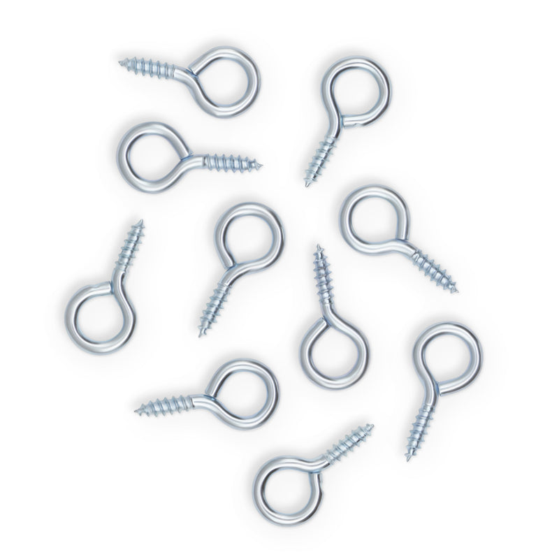 Cargue la imagen en el visor de la galería, 44349|Dritz 5/16" Screw Eyes, Silver, 12 pc