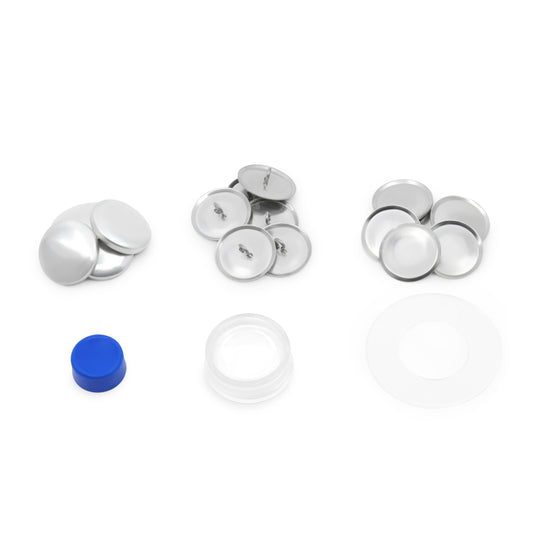 114-36|Dritz 7/8" Craft Cover Button Kit, 14 Sets, Nickel