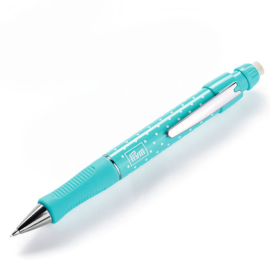 60121|Prym Extra Fine Fabric Mechanical Pencil, 0.9 mm, Turquoise