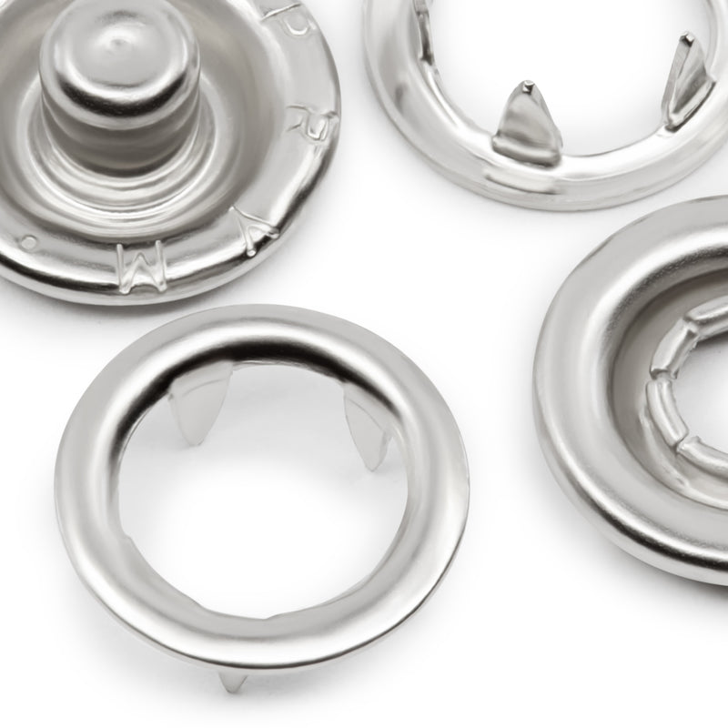 Load image into Gallery viewer, 16-65|Dritz 7/16" Snap Fasteners, 7 Sets, Nickel