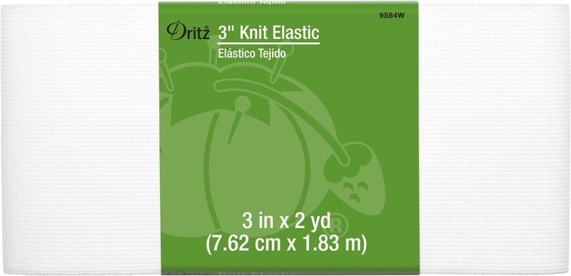 Chargez l'image dans la visionneuse de la galerie, 9584W|Dritz 3" Knit Elastic, White, 2 yd