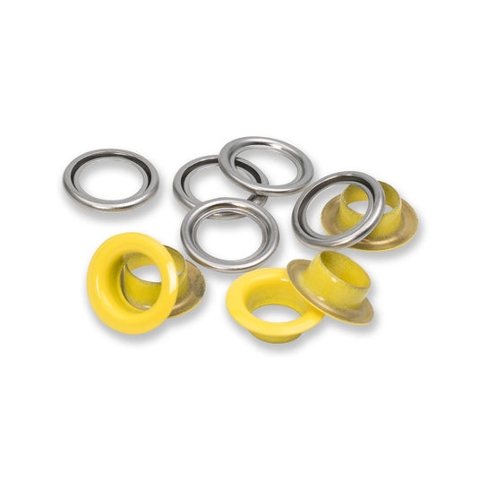 542544|Prym Eyelets with washers 11 mm Yellow 20pc