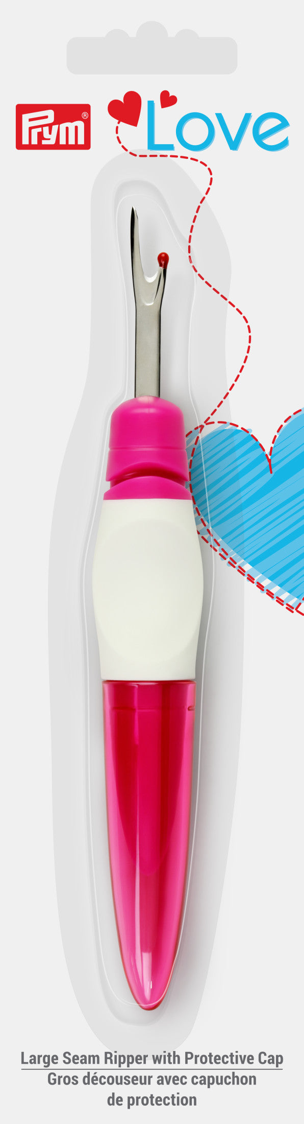 Cargue la imagen en el visor de la galería, 60126|Prym Large Seam Ripper with Protective Cap, Pink