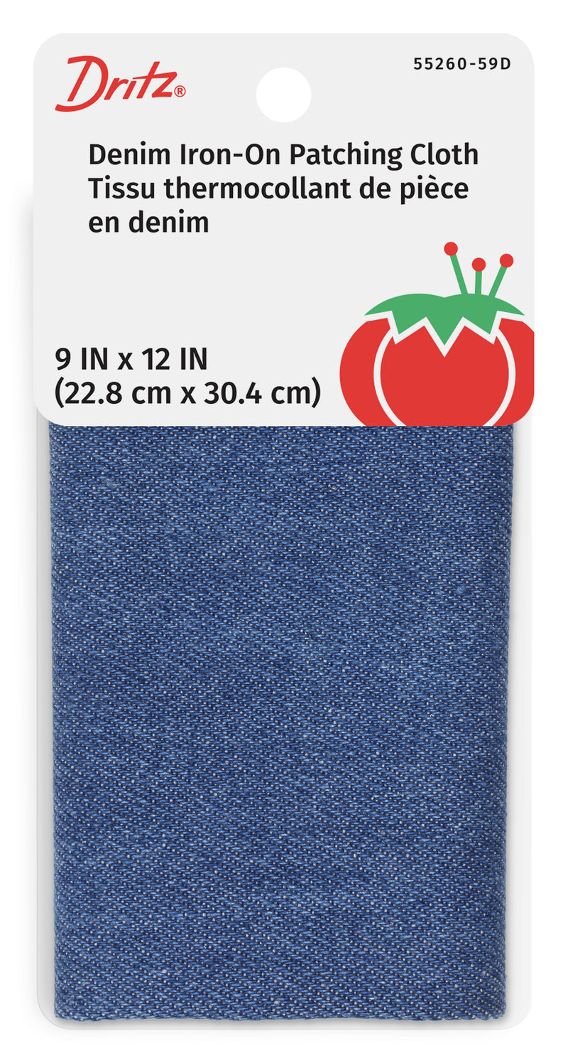 Cargue la imagen en el visor de la galería, 55260-59D|Dritz Denim Iron-On Patches, 9" x 12", Faded Blue