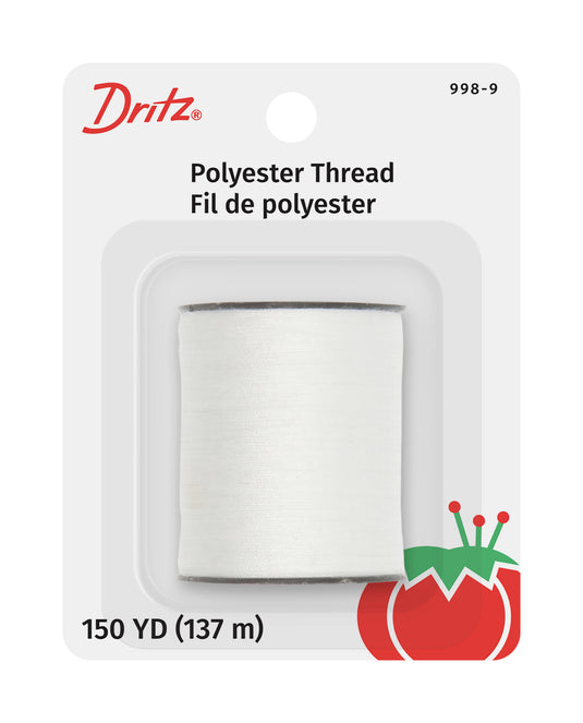 998-9|Dritz Polyester Thread, White, 150 yd