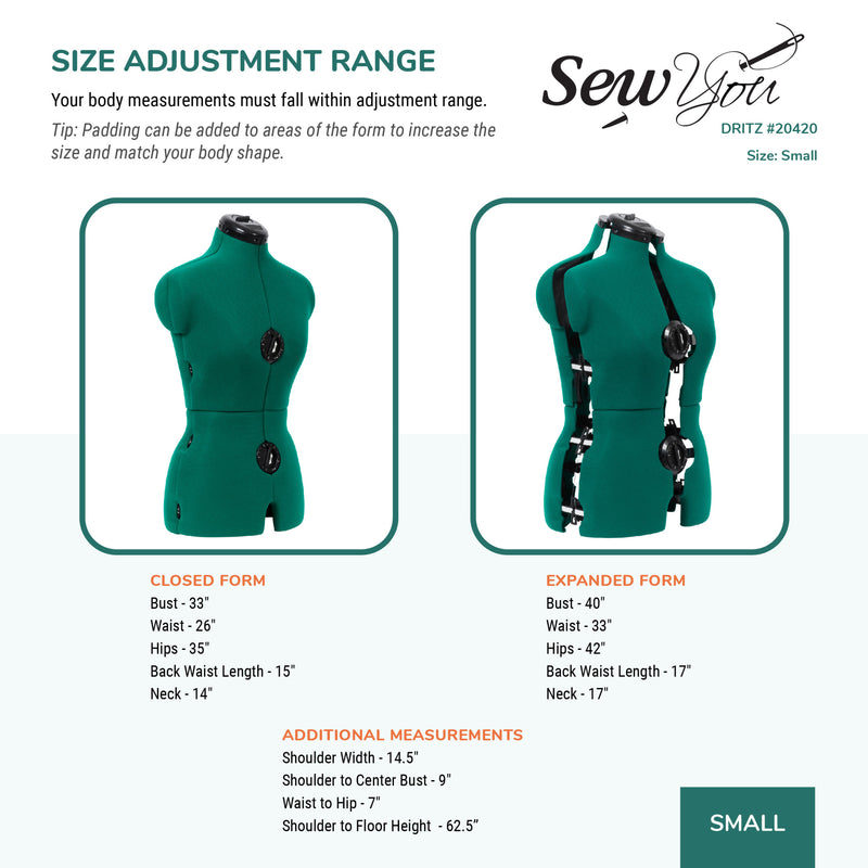 Load image into Gallery viewer, 20420|Dritz Sew You Adjustable Dress Form, Small
