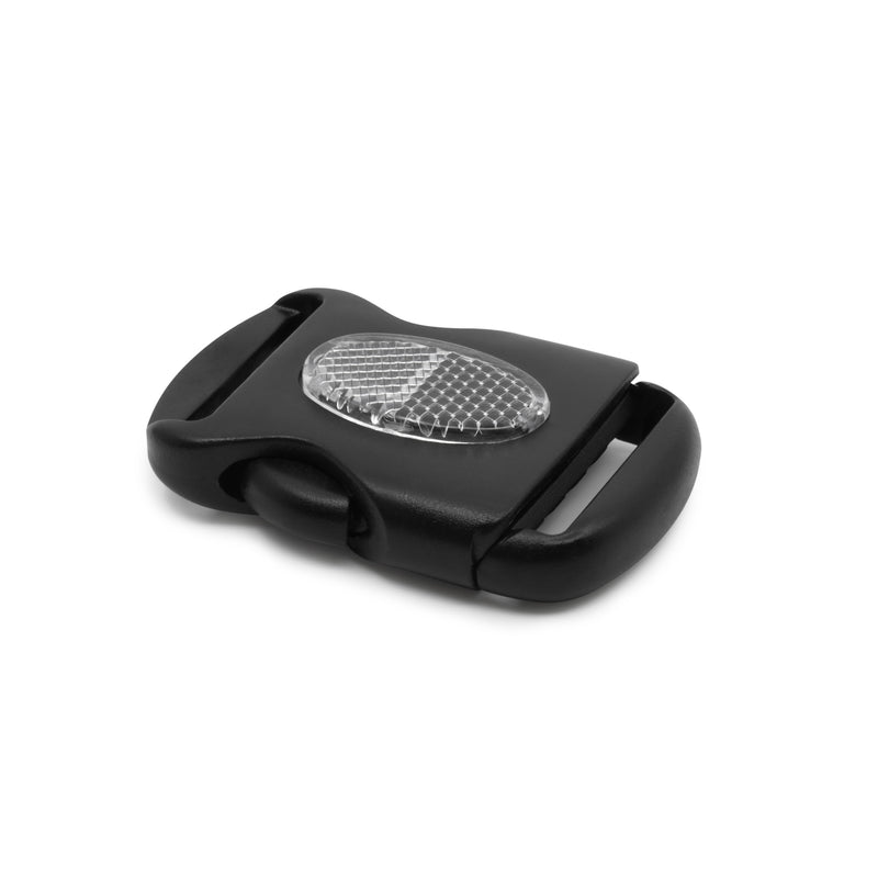 Chargez l'image dans la visionneuse de la galerie, 503|Dritz 1-1/2" Parachute Buckle with Reflective Center, Black