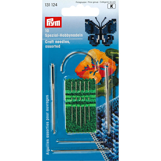 131124|Prym Craft Hand Needles, Assorted, 10 pc