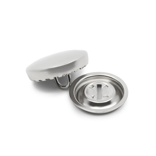 213-24|Dritz 5/8" Half Ball Cover Buttons, 5 pc, Nickel