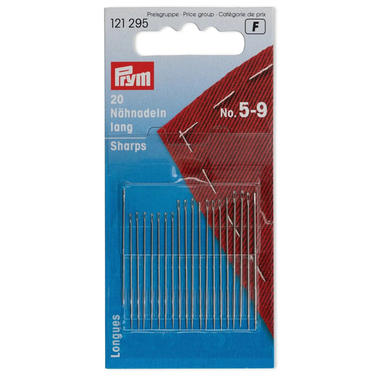 121295|Prym Sharps Hand Needles, No. 5-9, 20 PC