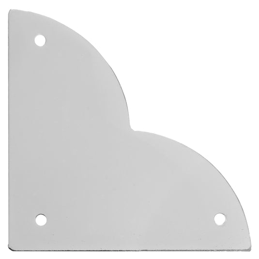 44793-65|Dritz Smooth Quatrefoil Corners, Large, Nickel, 4 pc