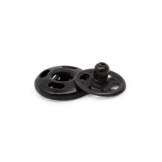 80-40-1|Dritz Sew-On Snaps, 12 Sets, Size 4/0, Black
