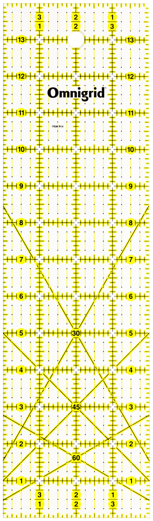 R14|Omnigrid Rectangle Ruler, 4" x 14"
