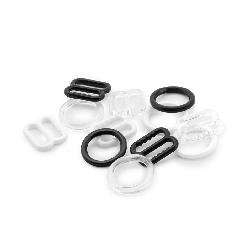 Load image into Gallery viewer, 56694-66|Dritz 3/8" Lingerie Strap Slides &amp; Rings, Assorted, 3 Sets