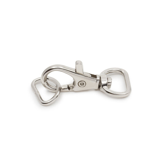 728-65|Dritz 1/2" Swivel Hooks & D-Rings, Nickel, 12 Sets