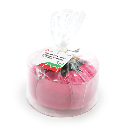 653115|Dritz 5" Tomato Pin Cushion, Pink Velvet