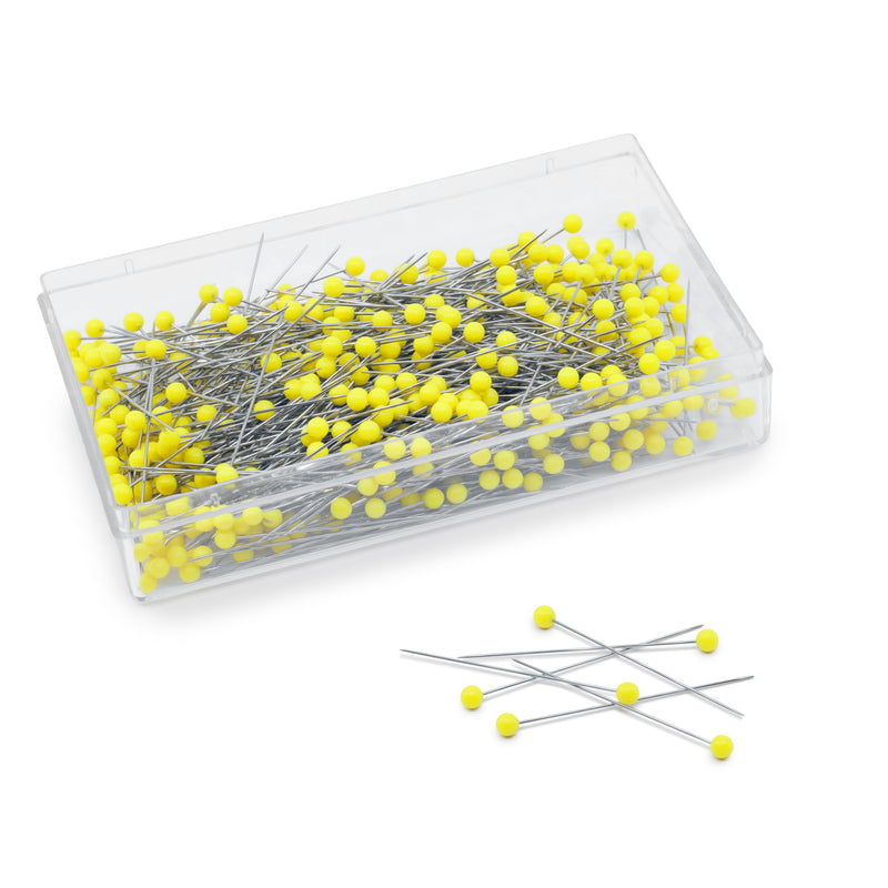 Chargez l'image dans la visionneuse de la galerie, 3009|Dritz 1-3/4" Quilting Pins, 500 Count, Yellow