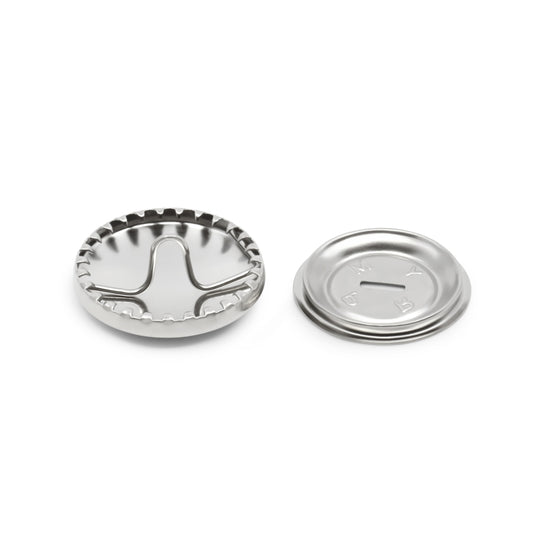 213-36|Dritz 7/8" Half Ball Cover Buttons, 3 pc, Nickel