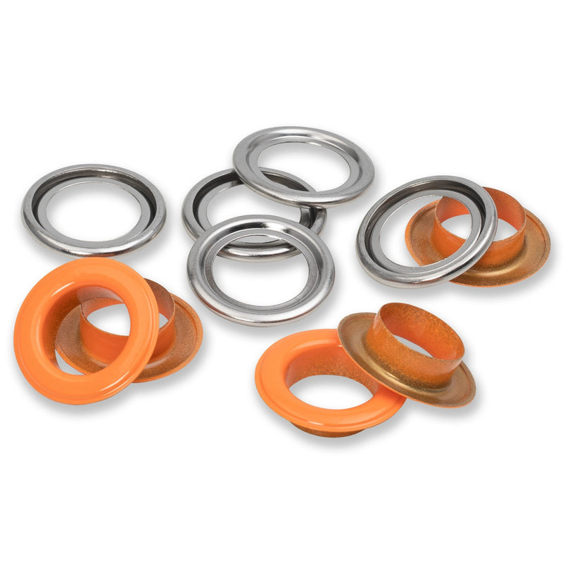 Load image into Gallery viewer, 542566|Prym Eyelets with washers 14 mm orange 15pc