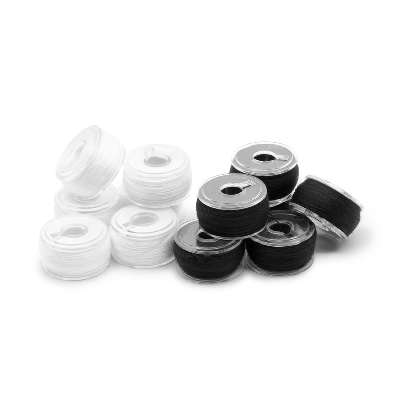 Chargez l'image dans la visionneuse de la galerie, 940|Dritz Class 15 Reusable Bobbins, Black &amp; White, 12 pc