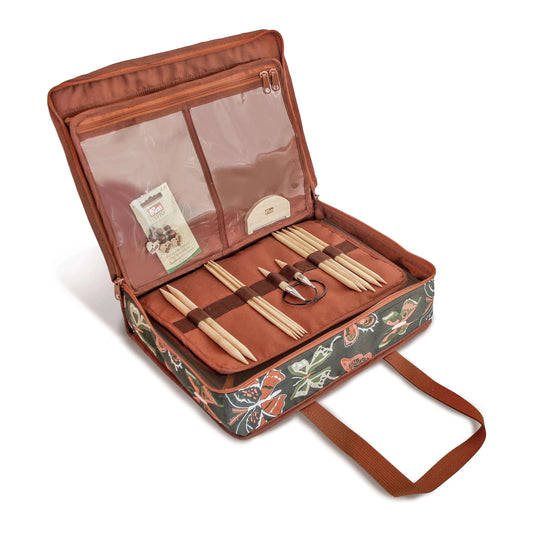612067|Prym All-in-One Craft Organizer Bag, Orange Butterfly