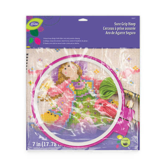 SGH-7|LoRan Sure Grip Hoop, Holds Fabric, Size 7