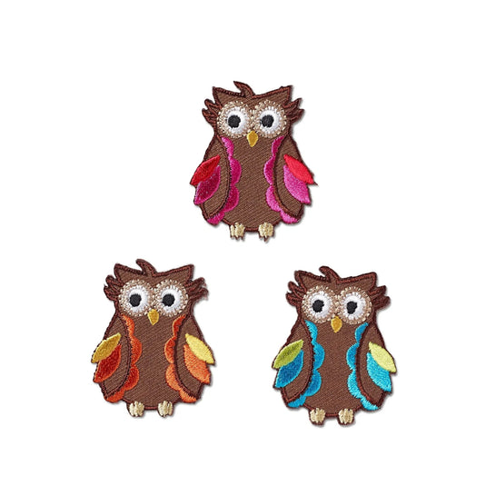 924219|Prym Applique, Owls, 3 pc