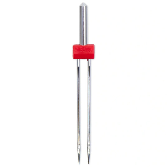154910|Prym Stretch Double Sewing Machine Needle, Size 2.5 (No. 75)