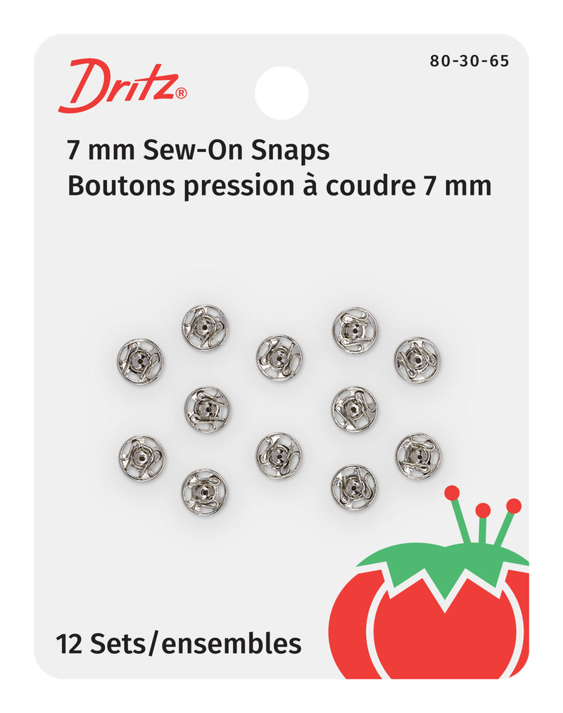 Chargez l'image dans la visionneuse de la galerie, 80-30-65|Dritz Sew-On Snaps, 12 Sets, Size 3/0, Nickel