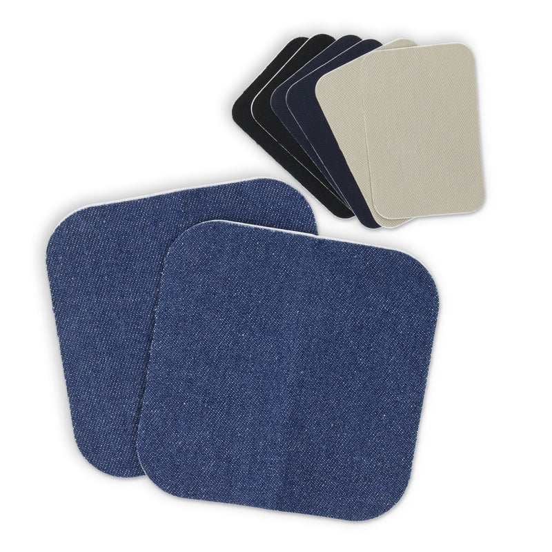 Cargue la imagen en el visor de la galería, 55285|Dritz Self-Stick Denim &amp; Twill Patches, Assorted, 8 pc