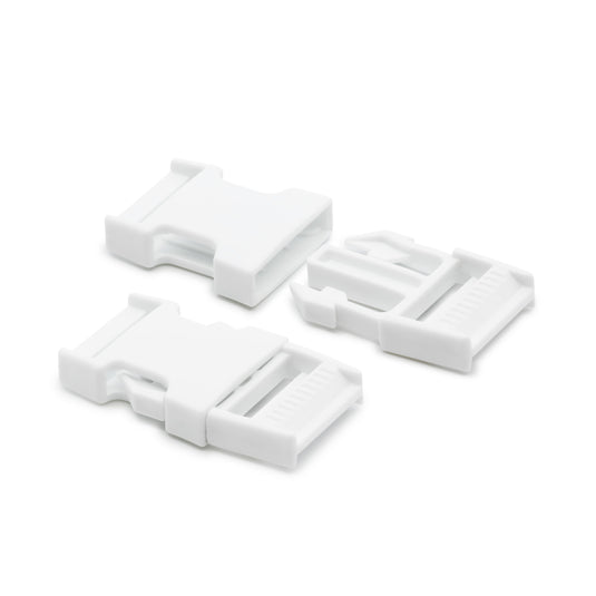 492|Dritz 1" Parachute Buckle, White