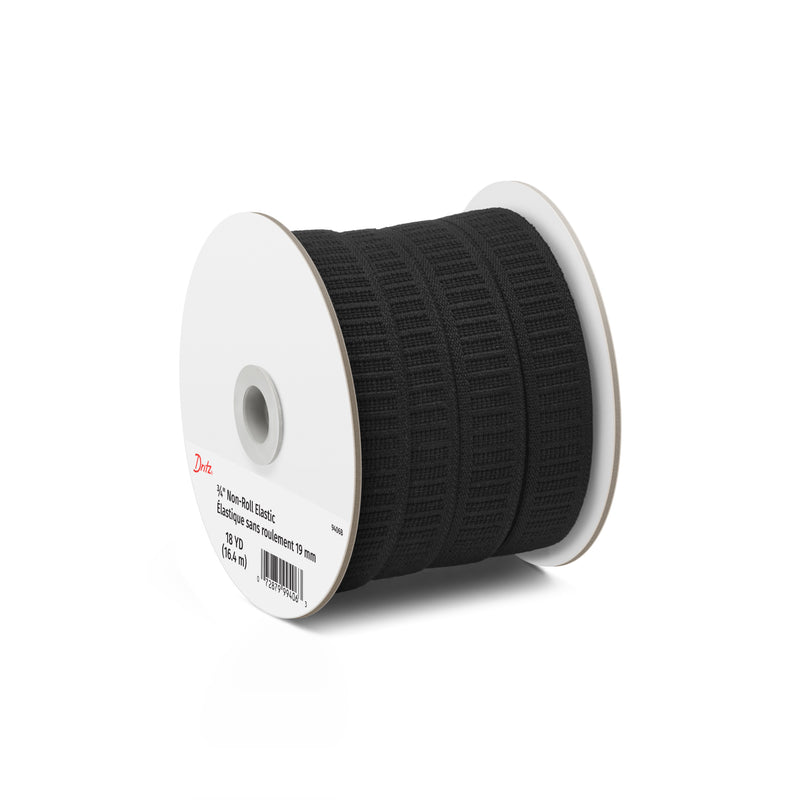 Chargez l'image dans la visionneuse de la galerie, 9406B|Dritz 3/4" Non-Roll Elastic, Black, 18 yd