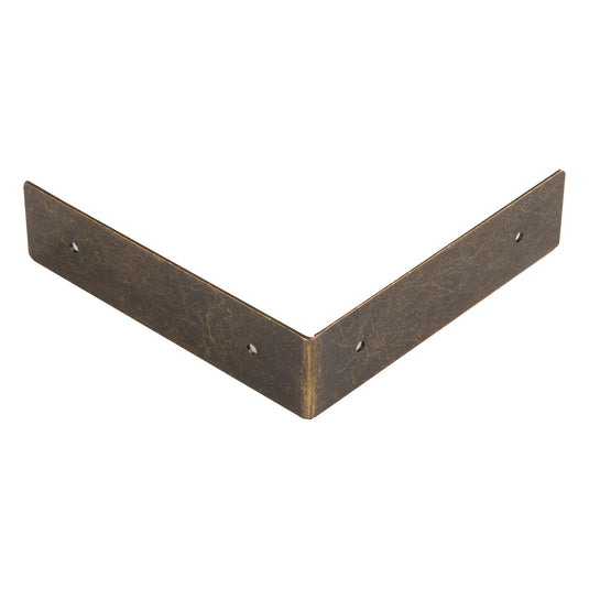 44791-38|Dritz Smooth Right Angle Corners, Large, Antique Brass, 4 pc