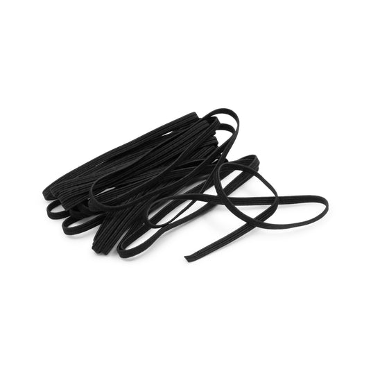 9329B|Dritz 1/8" Black Braided Elastic, 4 yd