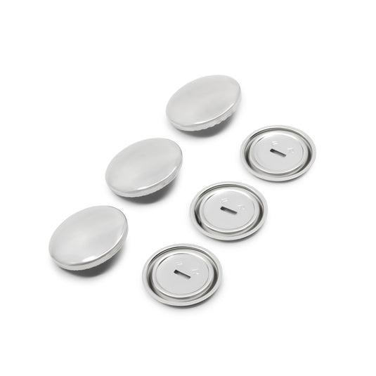 213-45|Dritz 1-1/8" Half Ball Cover Buttons, 3 pc, Nickel