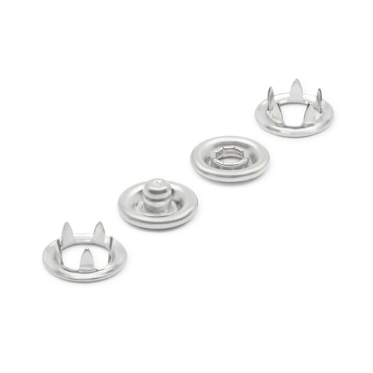 15-65|Dritz 3/8" Snap Fasteners, 7 Sets, Nickel
