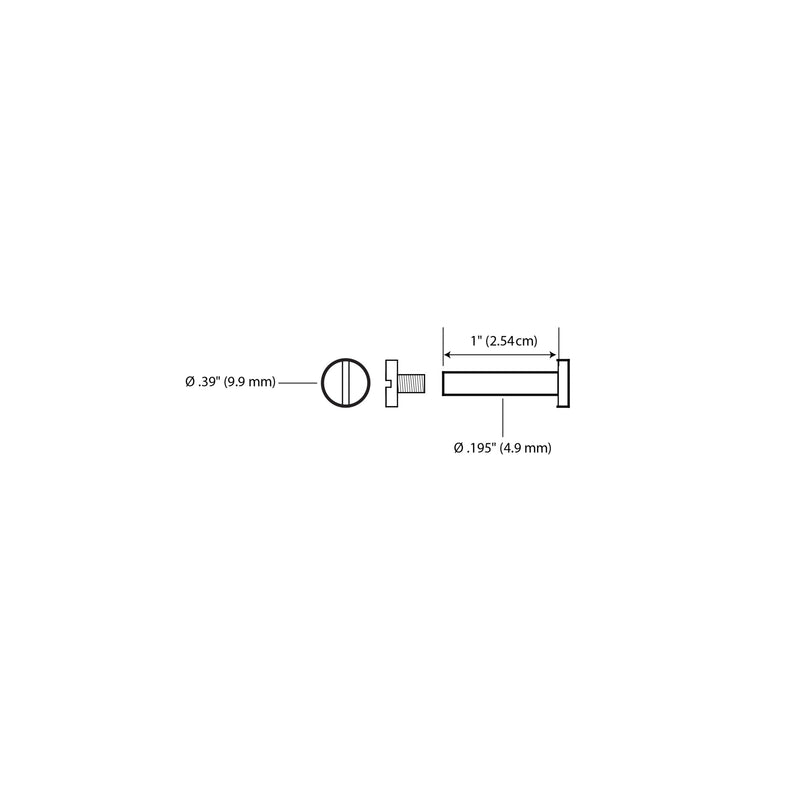 Chargez l'image dans la visionneuse de la galerie, 44321-35|Dritz Long Post Chicago Screws, Brass, 3 pc