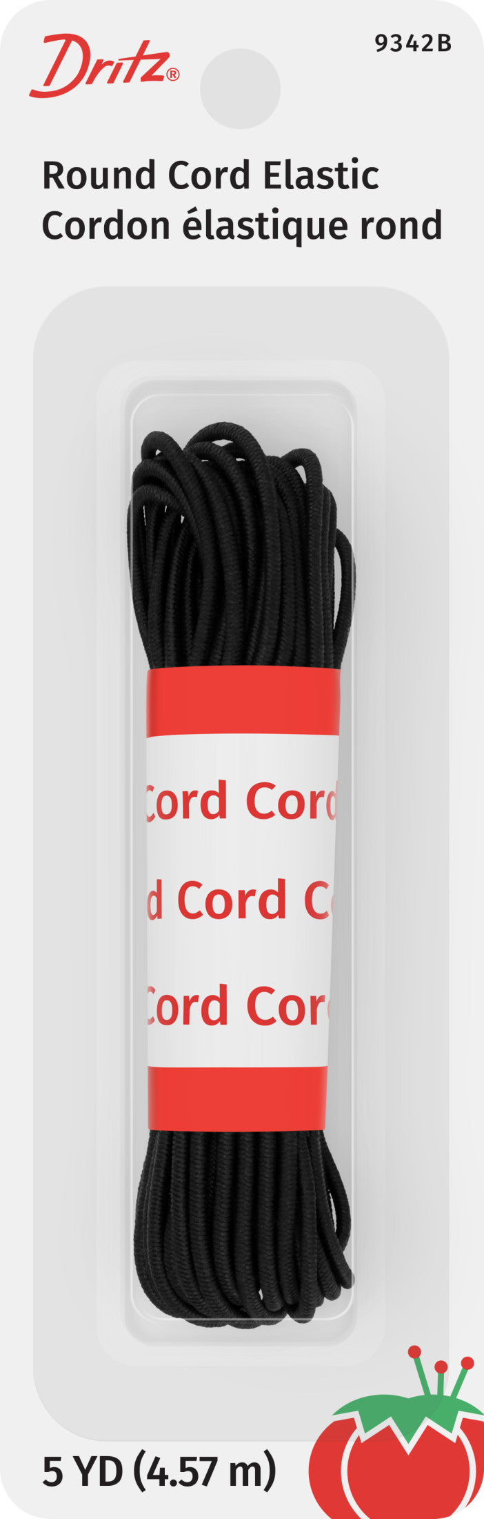 Chargez l'image dans la visionneuse de la galerie, 9342B|Dritz Round Cord Elastic, Black, 5 yd